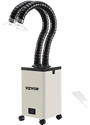Produktbild von VEVOR Lötdampfabsauger, 150W 106 CFM Rauchabscheider, 3-Stufen-Filter 3 Geschwindigkeiten mit einem Schlauch für Löten, Lasergravur und DIY-Schweißen, 150W