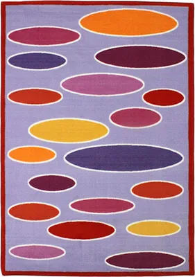 Immagine prodotto di Tappeto ovale stampato multicolore 133x190