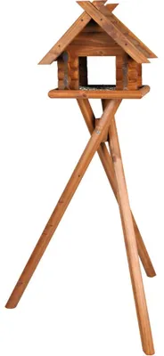 Produktbild von TRIXIE Blockhaus zur Wildvogelfütterung - braun - 47 × 40 × 36 cm/1,40 m