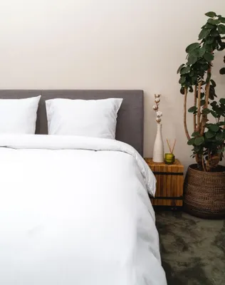 Produktbild von Kayori Aya Bettwäsche aus 20% Seide 155 x 220cm Farbe Weiss