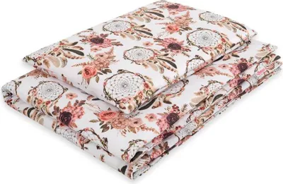 Produktbild von 2-teiliges Kinderbettwäscheset aus Baumwolle 120x90 cm - Blumentraumfänger