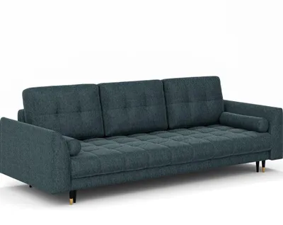 Produktbild von Sofa mit Schlaffunktion und Bettkaste ,Couch Dunkelblau CANDY NEVE77