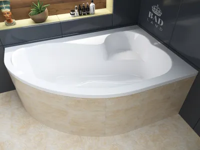 Zdjęcie produktu dla Wanna Akrylowa Zestaw 4w1 Asymetryczna 160x105 Prawa Biała + Zabudowa Styropianowa, Nowoczesny Syfon i Nogi (stelaż) w komplecie | BADLAND MEGA