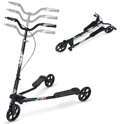 Swing-Scooter mit 3 Rädern, klappbar, höhenverstellbar, ab 8 Jahren