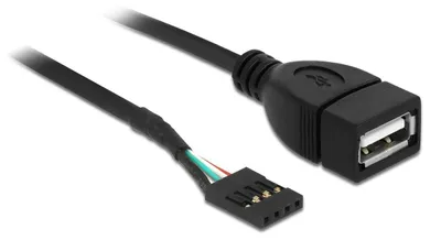 Productafbeelding van Delock USB-kabel, pinheader-connector naar USB 2.0 Type-A-connector, 40 cm