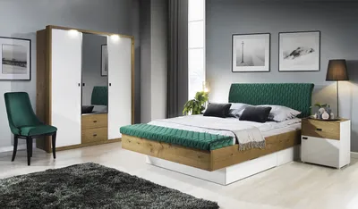 Produktbild von Designer Polsterbett Bett Betten Stoff Holz Luxus Ehebett 180x200cm Doppelbett