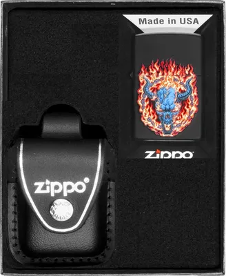 Produktbild von ZIPPO Feuerzeug-Set BURNING DEVIL Geschenk No3