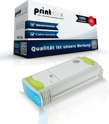 Produktbild von Kompatible Tintenpatrone für HP DesignJet Z 3200 PS 44 Inch DesignJet Z 3200 Series DesignJet Z 5200 PS DesignJet Z 5400 PS ePrinter 70 C9452A Cyan Blau - Office Line Serie