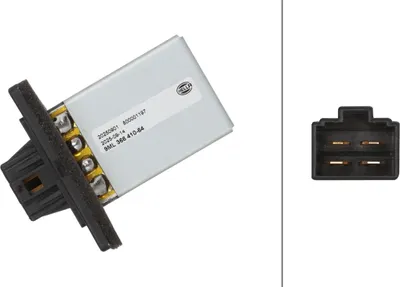 Produktbild von Widerstand Innenraumgebläse 12 V 4-polig HELLA für u.a. HYUNDAI GETZ