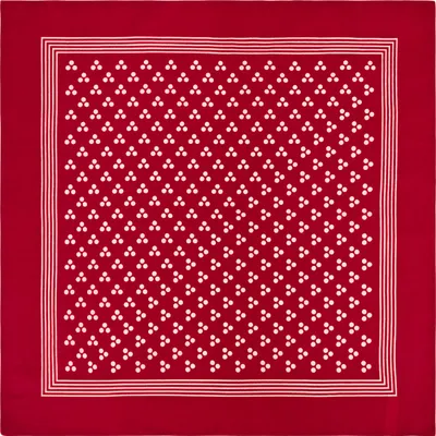 Tobeni 548 Bandana Nickituch in 100 Baumwolle für Damen und Herren Triple Point Rot