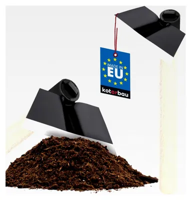 Produktbild von Minihacke Trapezform 140 x 65 mm mit 40 cm Stiel für kleine Pflanzen, Gartenhacke, Kleinhacke, Unkrauthacke, Pflanzhacke, Gartenwerkzeug zum Umpflanzen und Jäten
