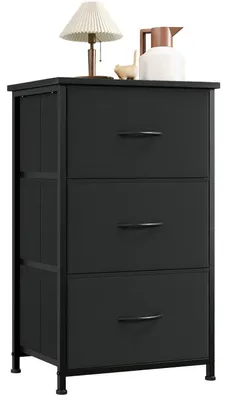 Productafbeelding van Kommode met 3 lades, zwart, 30x42x71,5 cm