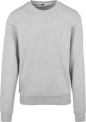Produktbild von Build Your Brand BY119 | Herren Sweat Premium Crewneck Sweatshirt - Farbe: Heather Grey - Größe: M