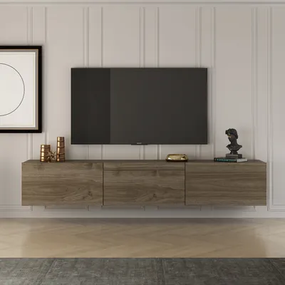 Immagine prodotto di Skye Decor, West - Walnut, tavolino TV, noce, 100 % MELAMIN COATED SLIPBOARD, 150 x 32 x 30 cm