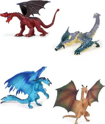 Produktbild von Drachenfiguren-Set, 2 Stück, 12 cm, Wiky