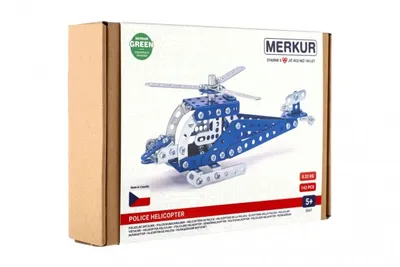 Image de Merkur Toys MERKUR 054 Hélicoptère de police 26x18x5,5cm