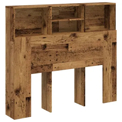 Immagine prodotto di vidaXL Testata del letto con ripiani, effetto legno antico 120x19x103,5 cm
