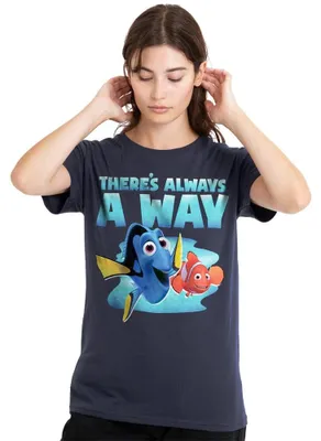 Immagine prodotto di Disney, Alla ricerca di Nemo, Dory. T-shirt da donna, colore blu navy intenso, taglia XXL
