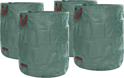 Produktbild von Gartenmüllsäcke 4 pcs Grün 79 x 79 x 99,5 cm Polypropylen