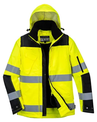 Image de Blouson 3-en-1 Pro Hi-vis Couleur : Jaune/noir Taille Xl - Portwest