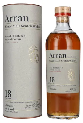 Image de Arran 18 Years Old Single Malt 46% Vol. 0,7l en boîte cadeau