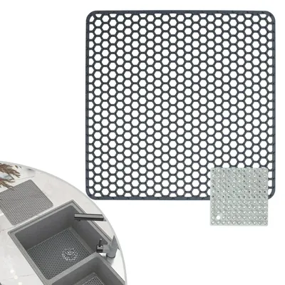 Productafbeelding van Silicone Afwasmat 30.5 x 30.5 cm, Antislip met Schoonmaakborstel