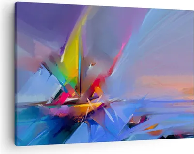 Produktbild von Bild auf Leinwand - Leinwandbild - Abstraktion modern - 70x50cm - Wand Bild - Wanddeko - Wandbilder - Leinwanddruck - Bilder - Kunstdruck - Wanddekoration - Leinwand bilder - Wandkunst - AA70x50-4030