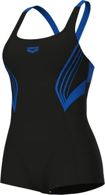 Produktbild von arena Kaori Combinason R Badeanzug für Damen langes Bein, Farbe:Schwarz-Blau, Größe:44