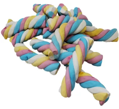Obrázek produktu pro Mellow Mellow Rainbow slaninové provazy s krouceným pěnovým cukrem 1000g