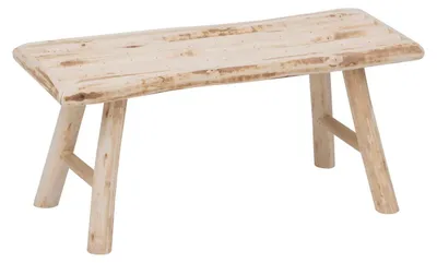 Produktbild von Atmosphera Hocker/Nebenbank - Holz - Holzfarbe - L70 x B26 x H31 cm