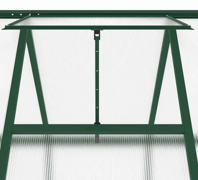 Immagine prodotto di vidaXL Serra con telaio di fondazione verde 169x169x195 cm alluminio