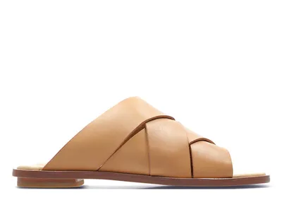 Obrázok produktu pre CLARKS Dámske žabky Willow Art elegantné kožené béžové CLARKS Dámske žabky Willow Art elegantné kožené béžové 36