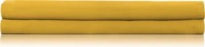 Productafbeelding van Satineer laken, 160x290 cm, okergoud