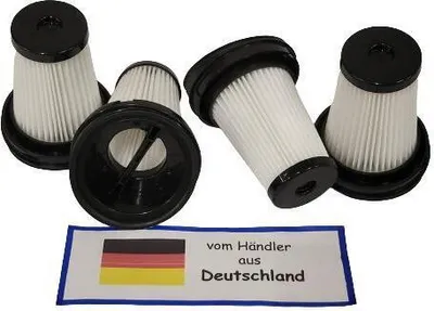Produktbild von 4x Filter kompatibel mit Grundig VCH 9629, VCH 9630, VCH 9631, VCH 9632 Akkusauger