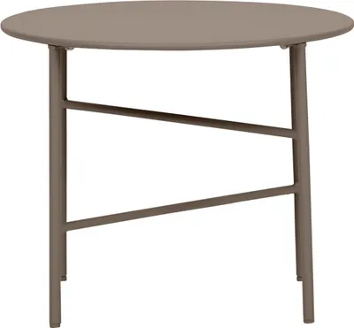 Produktbild von Pesetos Gartentisch Beistelltisch Ø50cm H40cm Nussbaum Nachbildung.