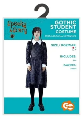 Produktbild von Kostüm für Erwachsene, Gothic-Schülerin, Größe S - Godan