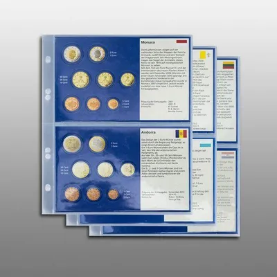 Produktbild von Prophila Collection 6 Stück Euro-Vordruck-Tabletts von 6 Ländern (Kroatien, Litauen, San Marino, Monaco, Vatikan, Andorra)