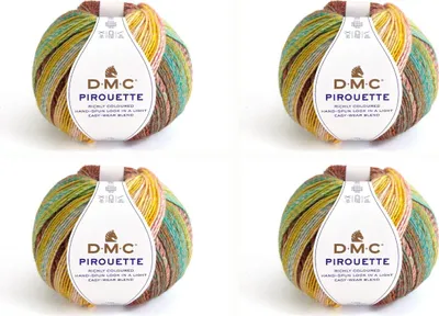 Zdjęcie produktu dla 4 motki DMC Pirouette – miękka przędza w 100% z akrylu (kolor 695)
