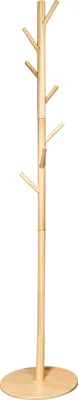 Obrázok produktu pre QUVIO 175 cm vysoký stojan na kabáty - 8 háčikov - Stojan na kabáty - - Stojaci - Svetlohnedý