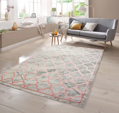 Obrázek produktu pro Koberec s marockým vzorem v béžovo-růžové barvě, rozměry – 160 x 230 cm