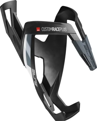 Produktbild von Elite Trinkflaschenhalter CustomRacePlus, mattschwarz/weiß
