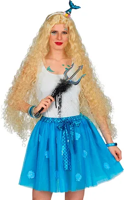 Produktbild von Meerjungfrau Nixe Tutu Petticoat für Damen - 414008 | Blau