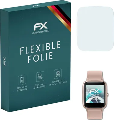 Produktbild von atFoliX FX-ActiFleX 3x Schutzfolie kompatibel mit Cubot Smartwatch Folie