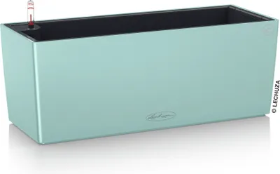 Produktbild von LECHUZA-Pflanzgefäß BALCONERA Color 50 Pastellgrün | Balkonkasten mit Bewässerungssystem und Pflanzeinsatz | matte Oberfläche| 50 x 19 x 19 cm | 15695