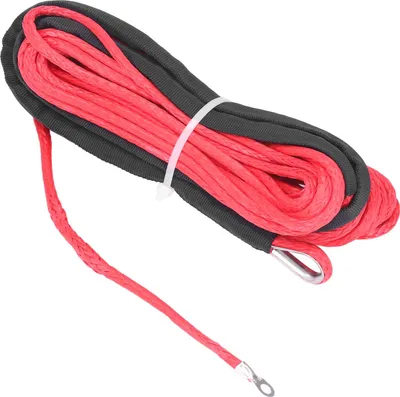 Obrázok produktu pre Lano navijaka prívesu, 6 mm x 15 m, syntetické vlákno, červené, náhradné pre SUV, nákladné vozidlá, terénne vozidlá SmittyBilt