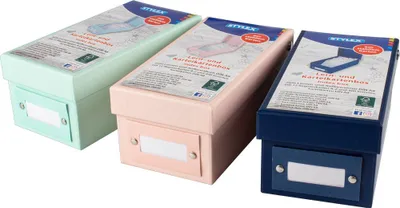 Immagine prodotto di Stylex 42669 Scatola per schede didattiche e schedari, DIN A8 incl. 350 schede - vari colori