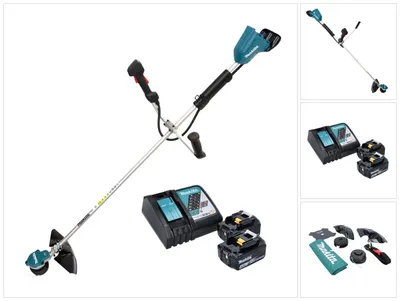 Produktbild von Makita DUR 368 ARM Akku Freischneider 36 V ( 2 x 18 V ) Zweihandgriff Brushless + 2x Akku 4,0 Ah + Ladegerät