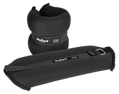 Immagine prodotto di Set di 2 pesi per polso Rebel Active RBA-3500-4, 2 x 4 kg Nero
