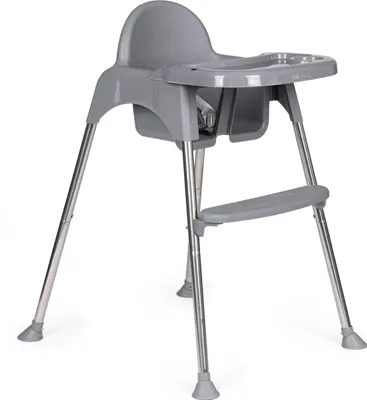 Produktbild von ECOTOYS Esszimmerstuhl 2in1 grau