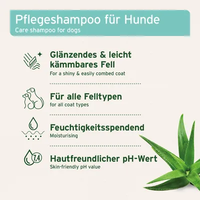 Produktbild von AniForte Hundeshampoo Sensitiv mit Aloe Vera 200ml – Für leicht kämmbares Fell & vitale Haut, Pflegeshampoo für sensible Hunde, frei von Farbstoffen